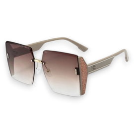 Okulary przeciwsłoneczne ELEGANT SQUARE BROWN OK379WZ2
